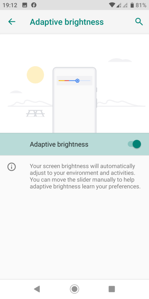 adaptive brightness