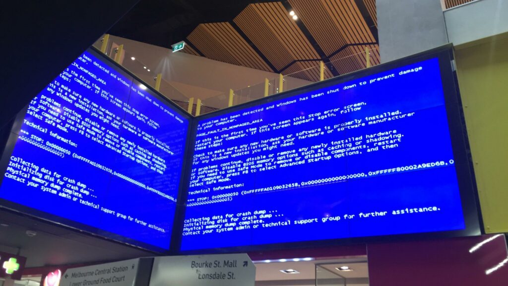 BSOD in airport