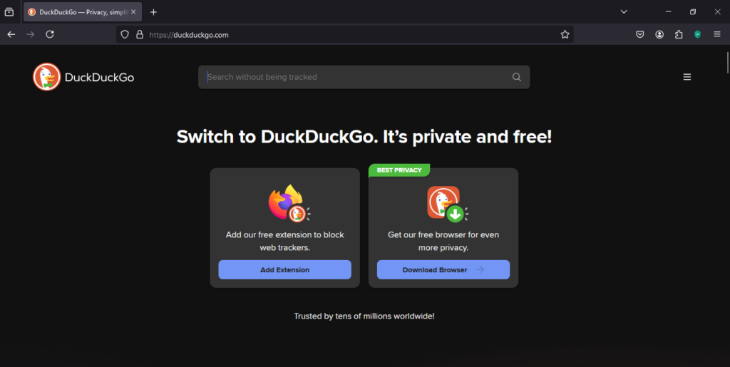 mesin pencari duckduckgo
